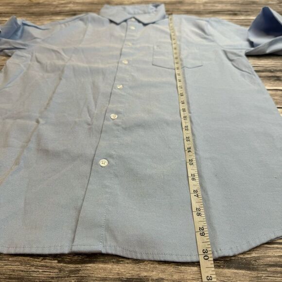 PX Men's Long Sleeve Button Up Dress Shirt M Med Medium Light Baby Blue NEW NWT - Picture 10 of 11